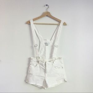 NWOT - White Denim Shorts Jumper